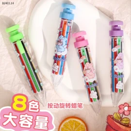 COMBO 2 BÚT BẤM MÀU SÁP CHO BÉ  -sỉ 56k/set 2c chọn màu