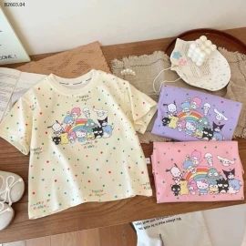 ÁO PHÔNG HOẠ TIẾT BÉ GÁI XINH XỈU -sỉ 73k