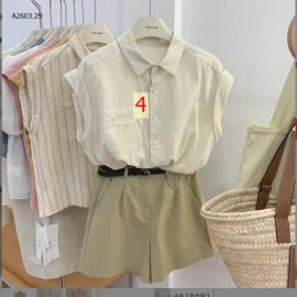 ÁO SƠ MI TAY HẾN CHO NỮ -sỉ 130k