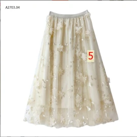 CHÂN VÁY XOÈ HOA NỔI-sỉ 175k