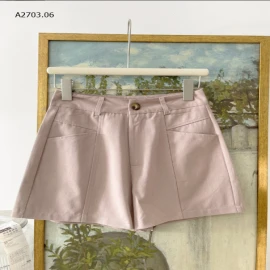QUẦN SHORT CẠP CAO DÁNG A CHO NỮ-sỉ 183k