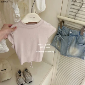 SET ÁO THUN KIỂU MIX QUẦN GIẢ VÁY JEAN BG-sỉ Áo : 125k            Quần : 154k 