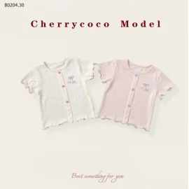 ÁO THUN MUỐI TIÊU VIỀN BÈO BÉ GÁI CHEẺYCOCO-sỉ 109k