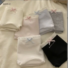 SET 6 QUẦN LÓT COTTON NỮ-sỉ 132k/set 6c mix màu