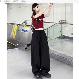 QUẦN SUÔNG CẠP CHUN DÂY RÚT CHO NỮ -sỉ 119k