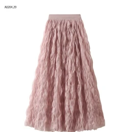 CHÂN VÁY VOAN XOĂN DÁNG DÀI ANGEL-sỉ 169k
