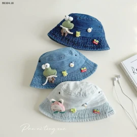 MŨ JEAN GẮN STICKER CHO BÉ-sỉ 99k