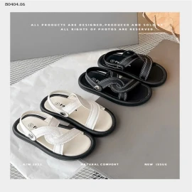 SANDAL DA MỀM QUAI XOẮN CHO BÉ -sỉ Sz 21-26 : 108k            Sz 27-32 : 118k 