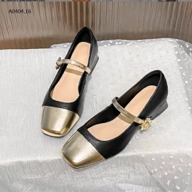 GIÀY MARRY JANE ĐẾ VUÔNG HOA TRÀ-sỉ 145k