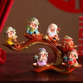 BỘ TƯỢNG 5 ÔNG THẦN TÀI-sỉ 235k