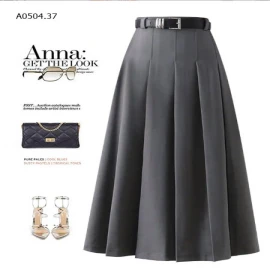 CHÂN VÁY MIDI CÔNG SỞ CHÍNH HÃNG ANNA -sỉ 160k