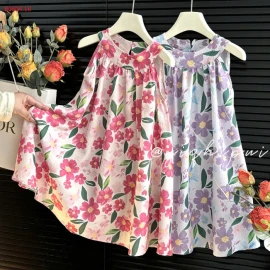 VÁY HOA NHÍ CHO BÉ-sỉ Sz 80-110 : 63k          Sz 120-150 : 70k 