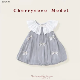 VÁY BÍ PHỐI NƠ CHERRYCOCO CHO BÉ-sỉ 195k