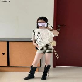 SET ÁO PHÔNG CHỮ MIX SOOC KẺ-sỉ Áo : 111k          Quần : 85k 