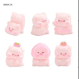 Set charm ủn ỉn siêu yêuusỉ 63k/set 6c mix màu