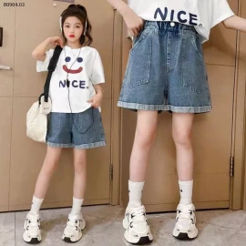 QUẦN SHORT JEANS CHO BÉ GÁI SZ ĐẠI-sỉ 82k