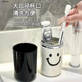 CỐC ĐỰNG BÀN CHẢI  2IN1 HÌNH MẶT CƯỜI-sỉ 45k