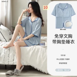 BỘ MẶC NHÀ TRƠN MÀU KÈM BRA-sỉ 220k