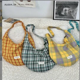 TÚI ĐEO CHÉO KẺ CARO CHO BÉ  - sỉ 85k