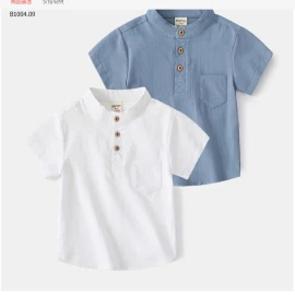 ÁO SƠ MI CỔ TÀU BÉ TRAI WAPYPY  - sỉ 94k