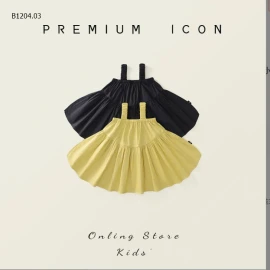 VÁY 2 DÂY CHUN NHÚN BÉ GÁI PRE.MIUM -sỉ 133k