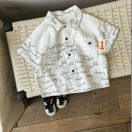 SƠ MI IN CHỮ TÚI NGỰC-sỉ 125k