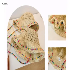 MŨ CÓI QUAI SẮC MÀU -sỉ 118k