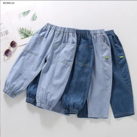 QUẦN DENIM CẠP CHUN CHO BÉ - sỉ 130k