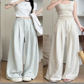 QUẦN SUÔNG TENCEL CẠP CÚC- sỉ 148k