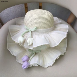 SET MŨ TÚI HOA TULIP  -Sỉ 87k/ 1  bộ mũ + túi 
