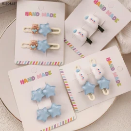 COMBO 8 set KẸP TÓC BÉ -Sỉ 43k/ combo 8 set kẹp tóc