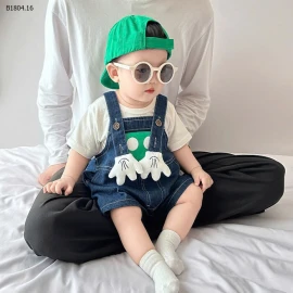 SET ÁO PHÔNG MIX YẾM DENIM BT- sỉ 160k