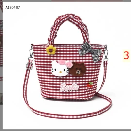 TÚI XÁCH VẢI KẺ CARO DỄ THƯƠNG CHO NỮ - sỉ 149k