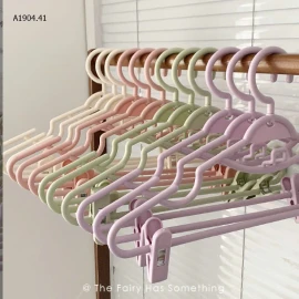 MÓC TREO QUẦN ÁO 2 IN SET 10C-Sỉ 120k/ 1 sét 10 chiếc cùng màu