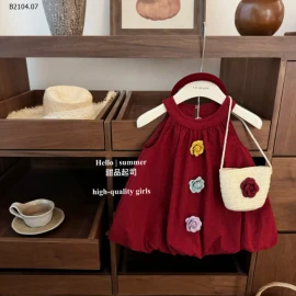 VÁY SÁT NÁCH, CỔ YẾM XINH CHO BG-sỉ 206k