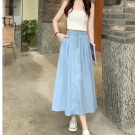 CHÂN VÁY DENIM NỮ NHÀ ANGEL -sỉ 198k