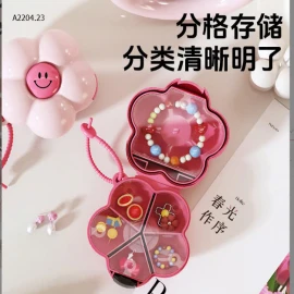 HỘP ĐỰNG TRANG SỨC HÌNH BÔNG HOA-sỉ 50k