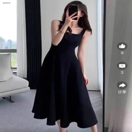 VÁY DÀI CỔ VUÔNG CHO NỮ 137k