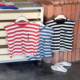 Áo ba lỗ, sát nách cho bé trai mặc hè-sỉ 90-150 : 96k                 160 : 106k
