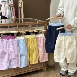 QUẦN SUÔNG PHỐI MÀU CẠP CHUN -sỉ sz 90 : 148k            sz 100-140 : 160k 