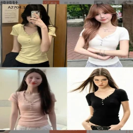 ÁO THUN CỘC TAY CHO NỮ-sỉ 90k