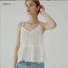 ÁO 2 DÂY REN DỆT KIM NỮ-sỉ 83k