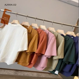ÁO SƠ MI TAY NGẮN NỮ -sỉ 163k