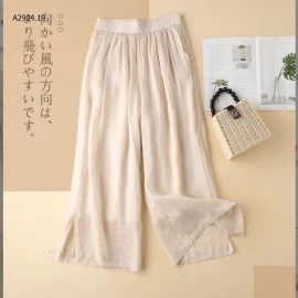 QUẦN ĐŨI ỐNG RỘNG XẺ ỐNG CHO NỮ -sỉ 164k