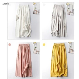 QUẦN ỐNG SUÔNG THÊU HOA -sỉ 112k