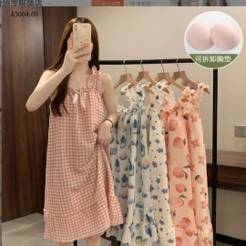 VÁY 2 DÂY BẢN TO KÈM BRA-sỉ 95k