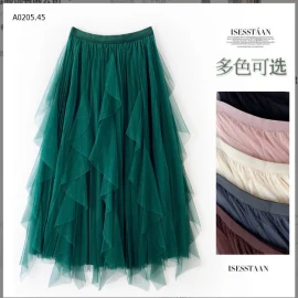 CHÂN VÁY MIDI CHỮ A -sỉ 137k