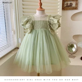 VÁY CÔNG CHÚA REN TAY BỒNG-sỉ 232k