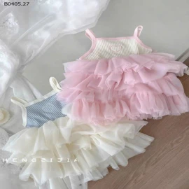 VÁY 2 DÂY PHỐI BÈO TẦNG-sỉ 100k 