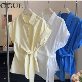 ÁO SƠ MIi CỘC TAY VẠT CHÉO ANNA-sỉ 173k